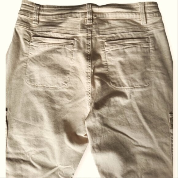 Esqualo High Waist Cotton Cargo Pants NWT Sz 12 - Picture 4 of 10
